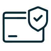 Safe payment method icon