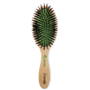 Casalfe Wooden Cushion Oval Travel/Handbag Brush-Boar Bristles
