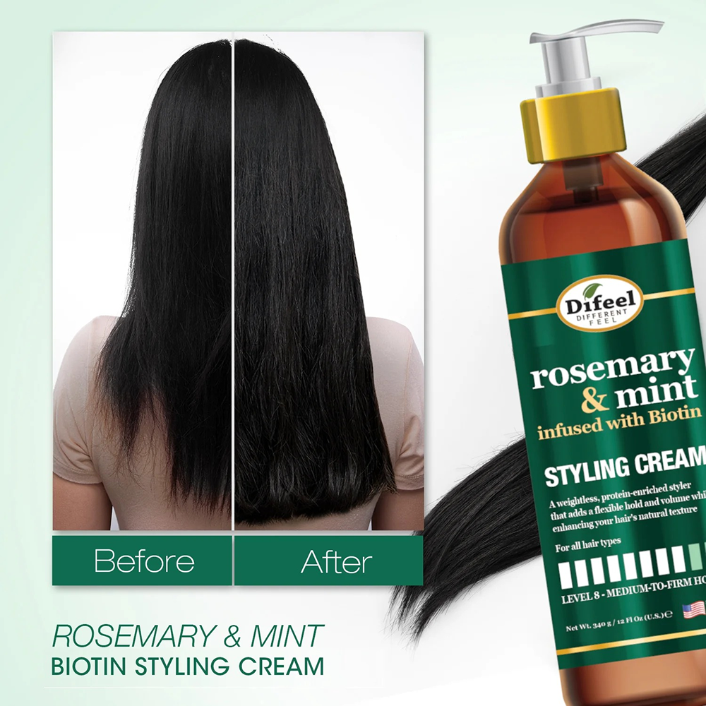Difeel Rosemary & Mint Styling Cream 12oz-All-Aladin Beauty