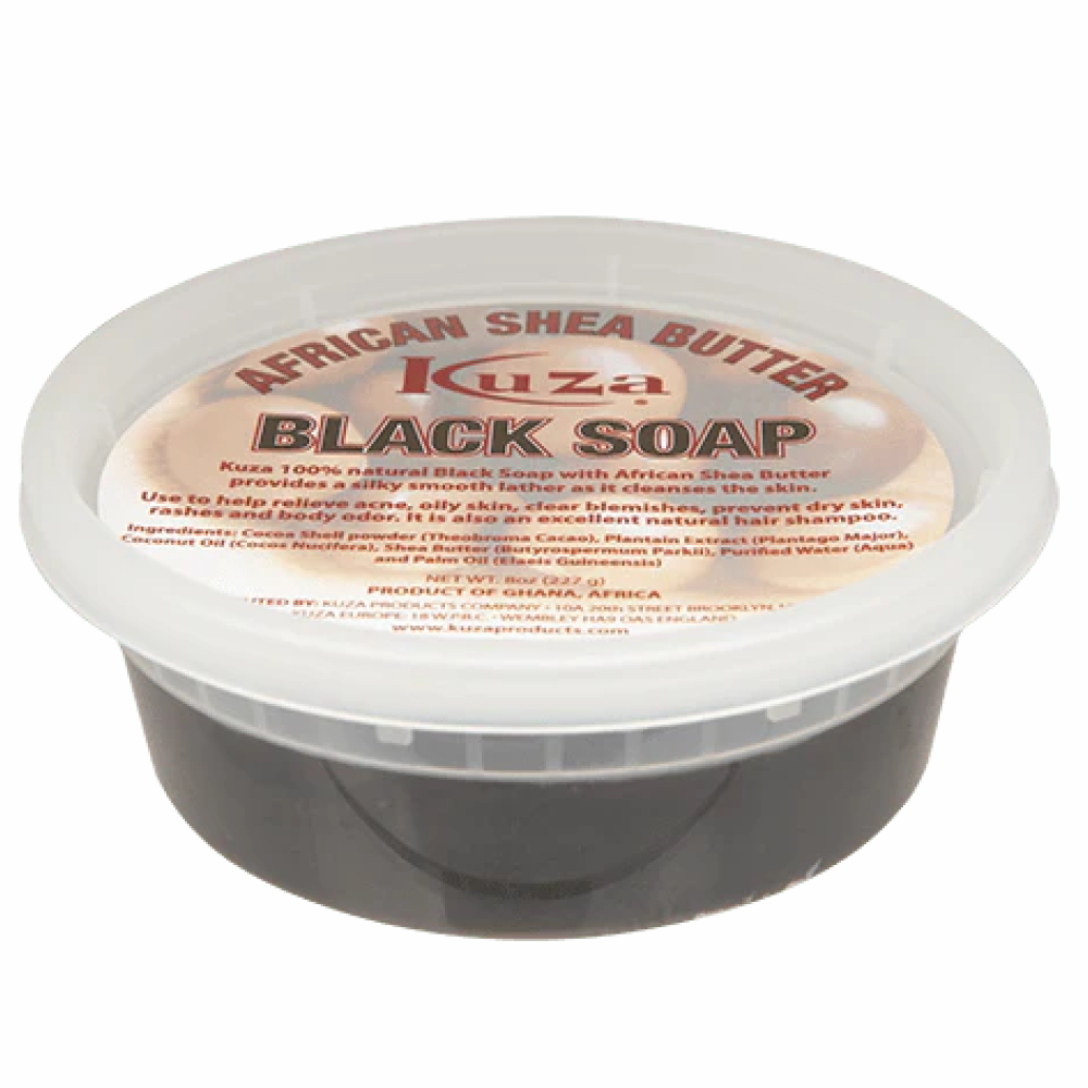 Kuza African Shea Black Soap 8oz-All-Aladin Beauty