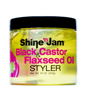 Shine 'n Jam Black & Castor Flaxseed Oil Styler