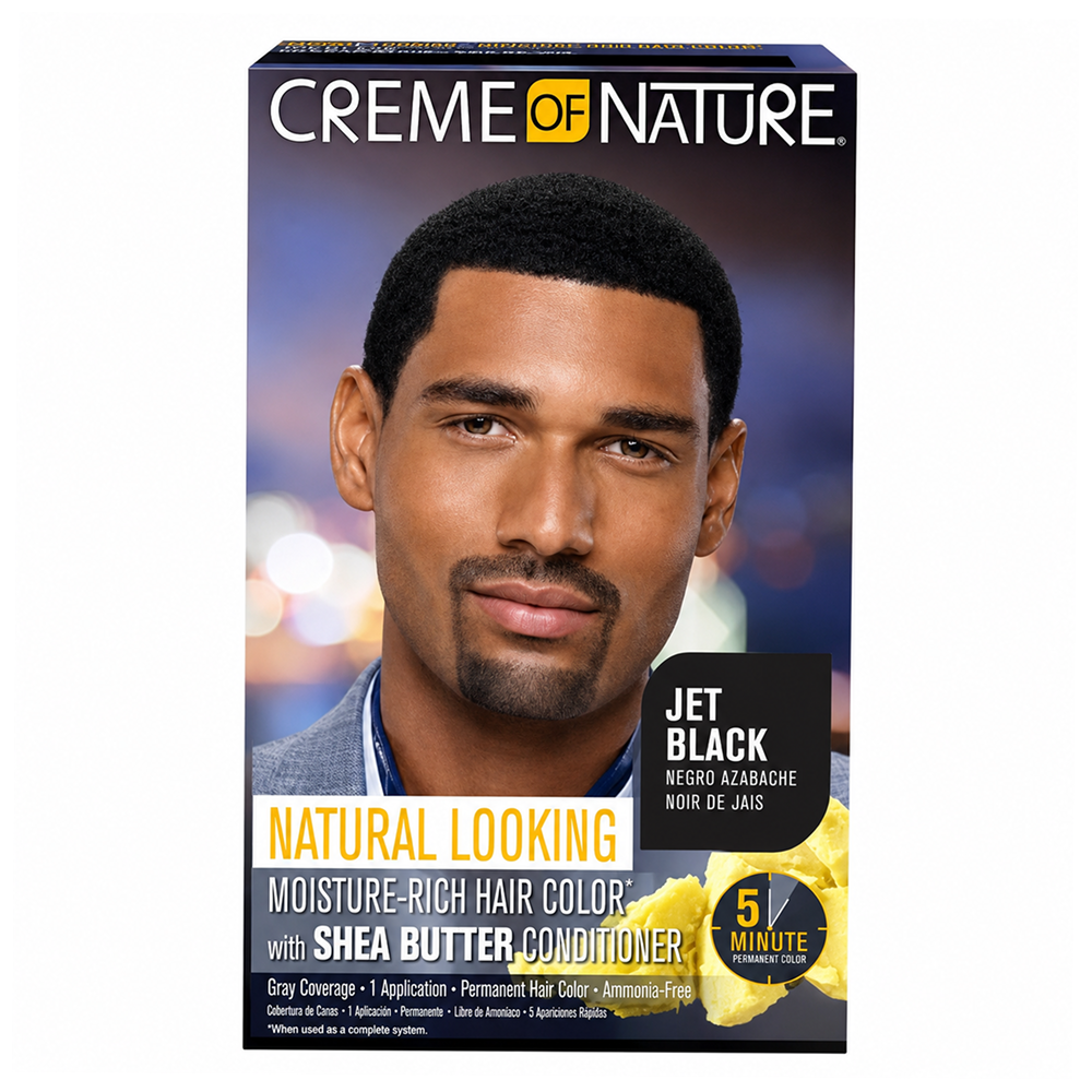 Creme of Nature Hair Color For Men #1 Jet Black