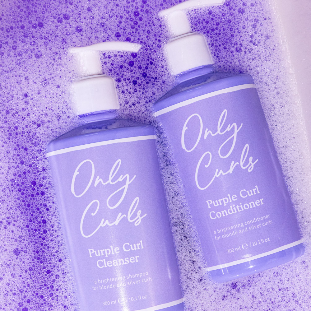 Only Curls Purple Curl Cleansing Duo - For Blonde and Silver Curls