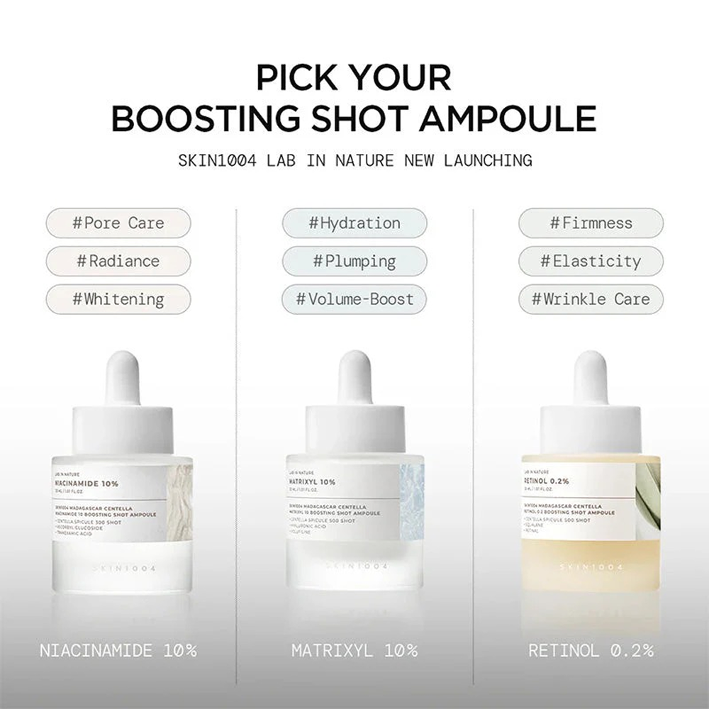 Skin1004 Madagaskar Centella Niacinamid 10 Boosting Shot Ampulle 30ml