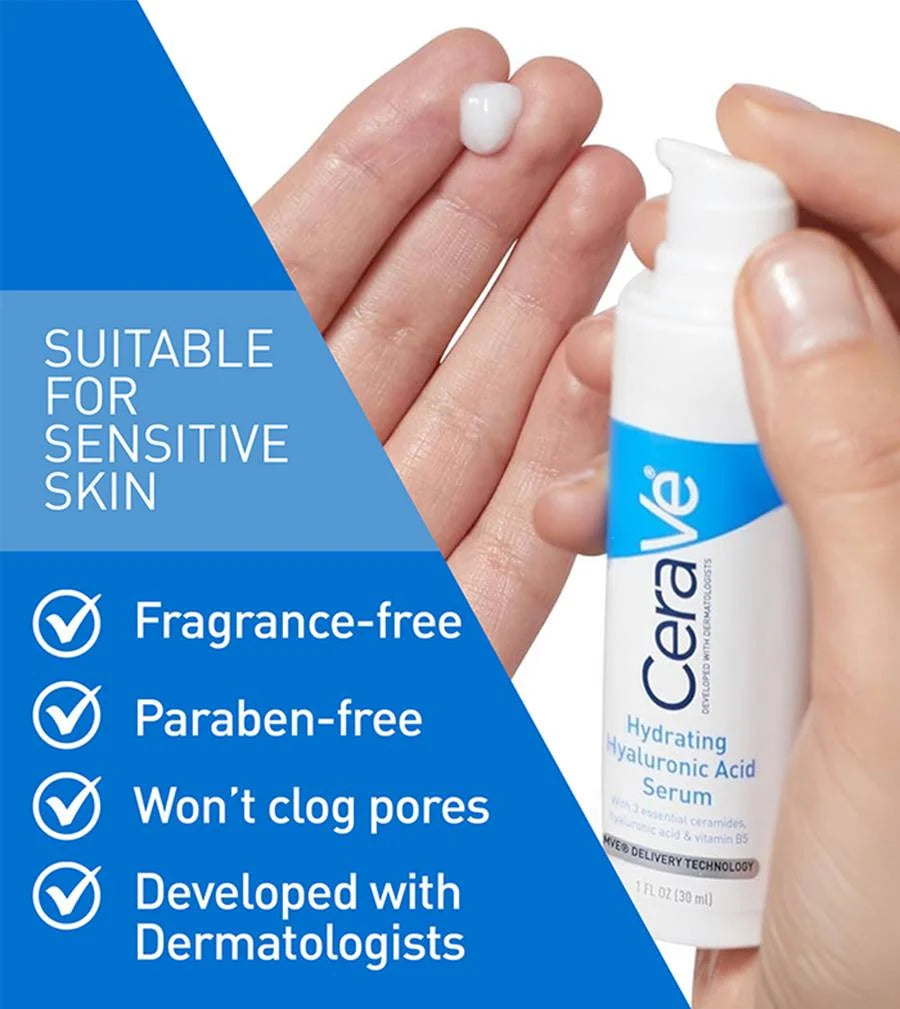 Cerave Moisturizing Face Serum With Hyaluronic Acid 30ml