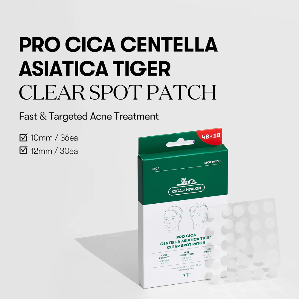 Vt Cosmetics Cica Spot Patch Patches For Pimples - 48 Pieces