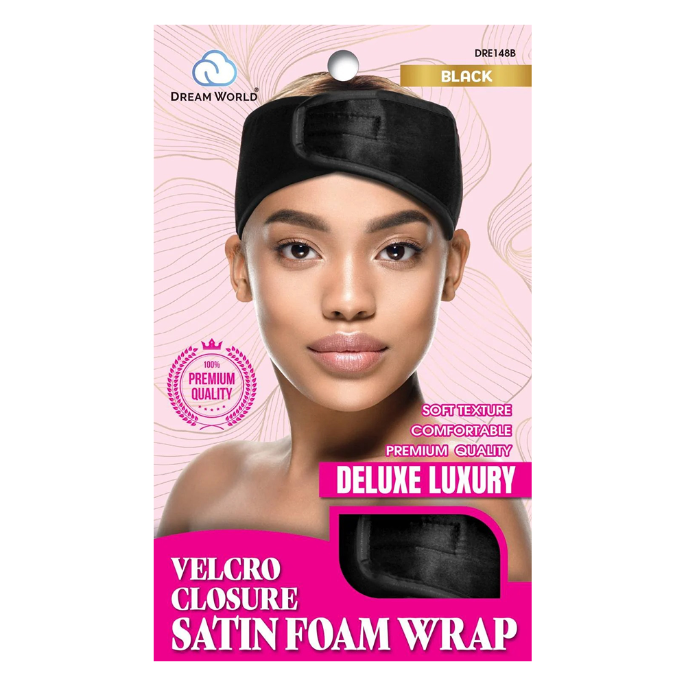 Dream World W-Foam Wrap Velcro Satin Black-All-Aladin Beauty