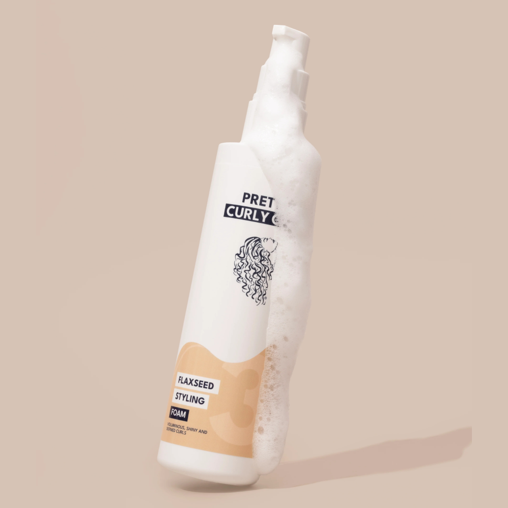 Pretty Curly Girl Leinsamen Styling Schaum 150ml