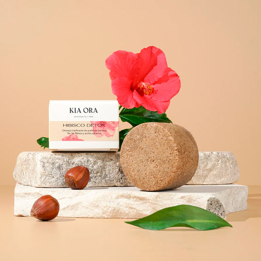 Kia Ora Solid Shampoo Hibiscus Detox 85g