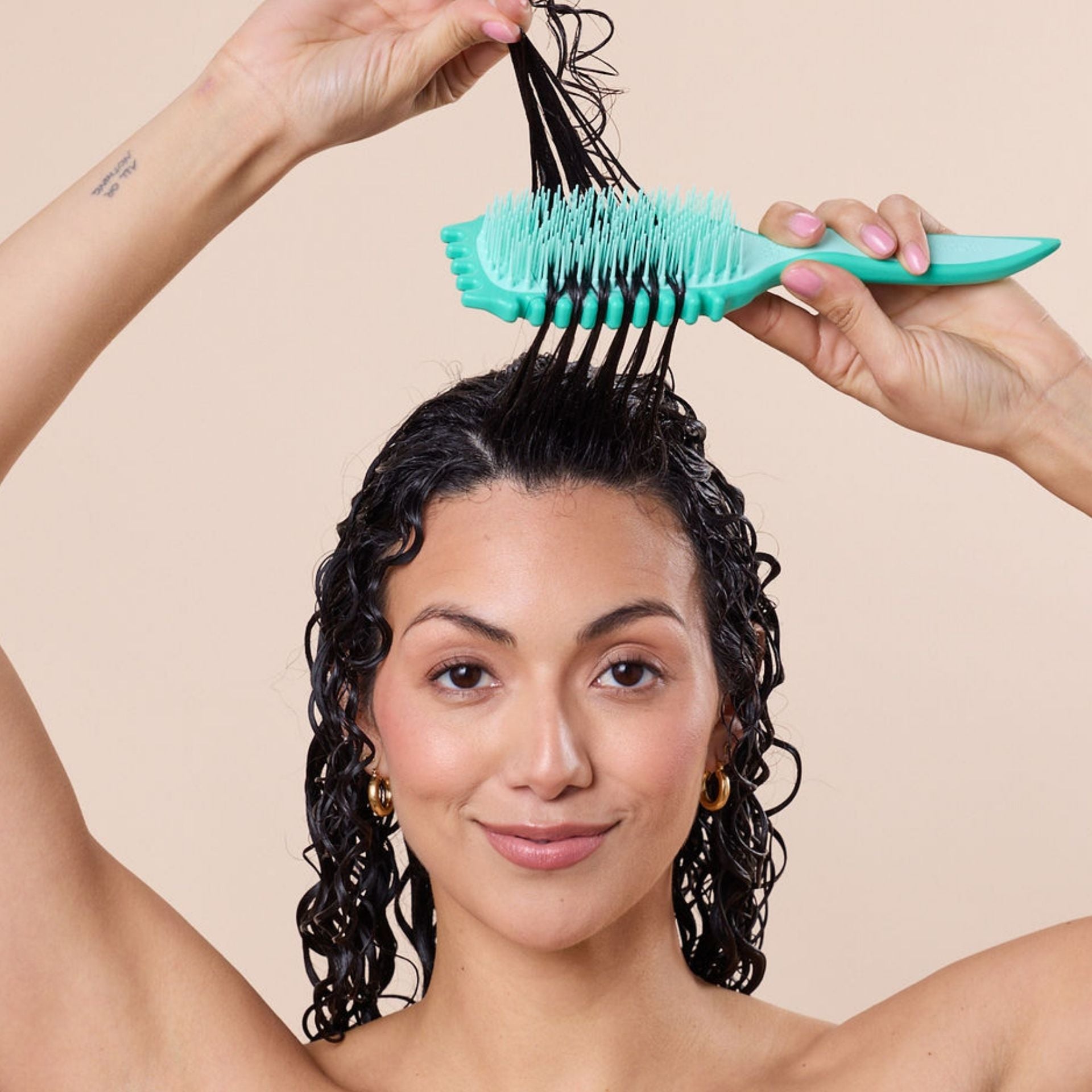 Bounce Curl Slick-Dense Define EdgeLift Brush Teal-Styling Brush-Aladin Beauty