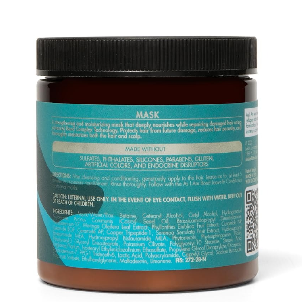 As I Am Bond Moisturizing Mask 8oz-Hair Mask-Aladin Beauty