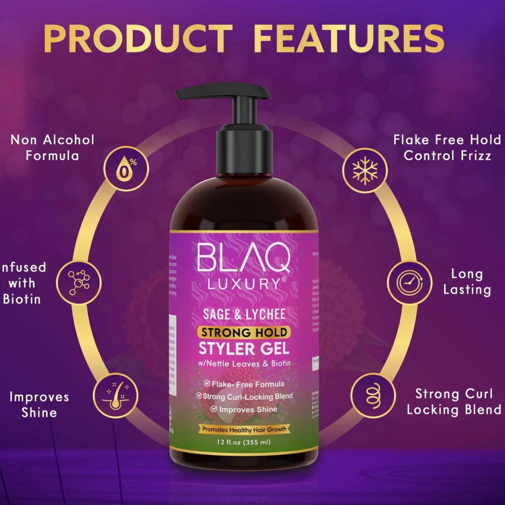 Blaq Sage & Lychee Styler Gel-All-Aladin Beauty
