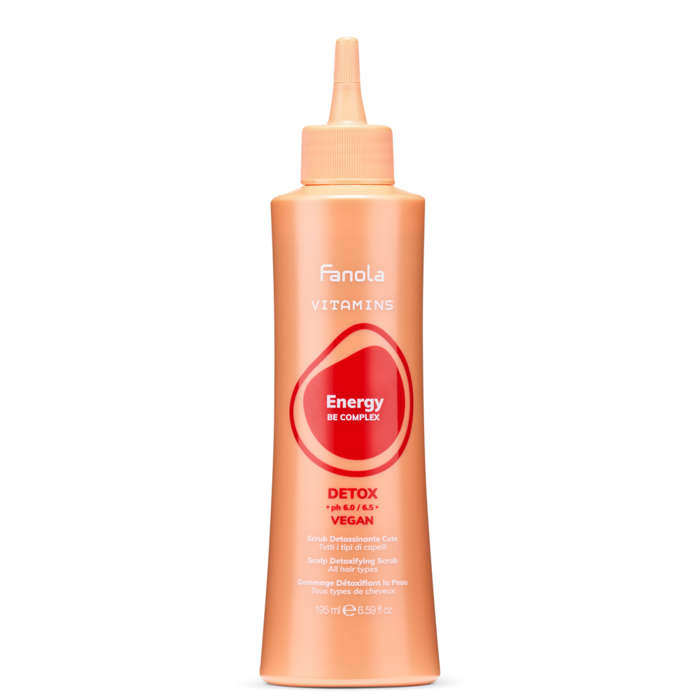Fanola Detox Kopfhautpeeling Fluid Gel Vitamine Energie 195ml