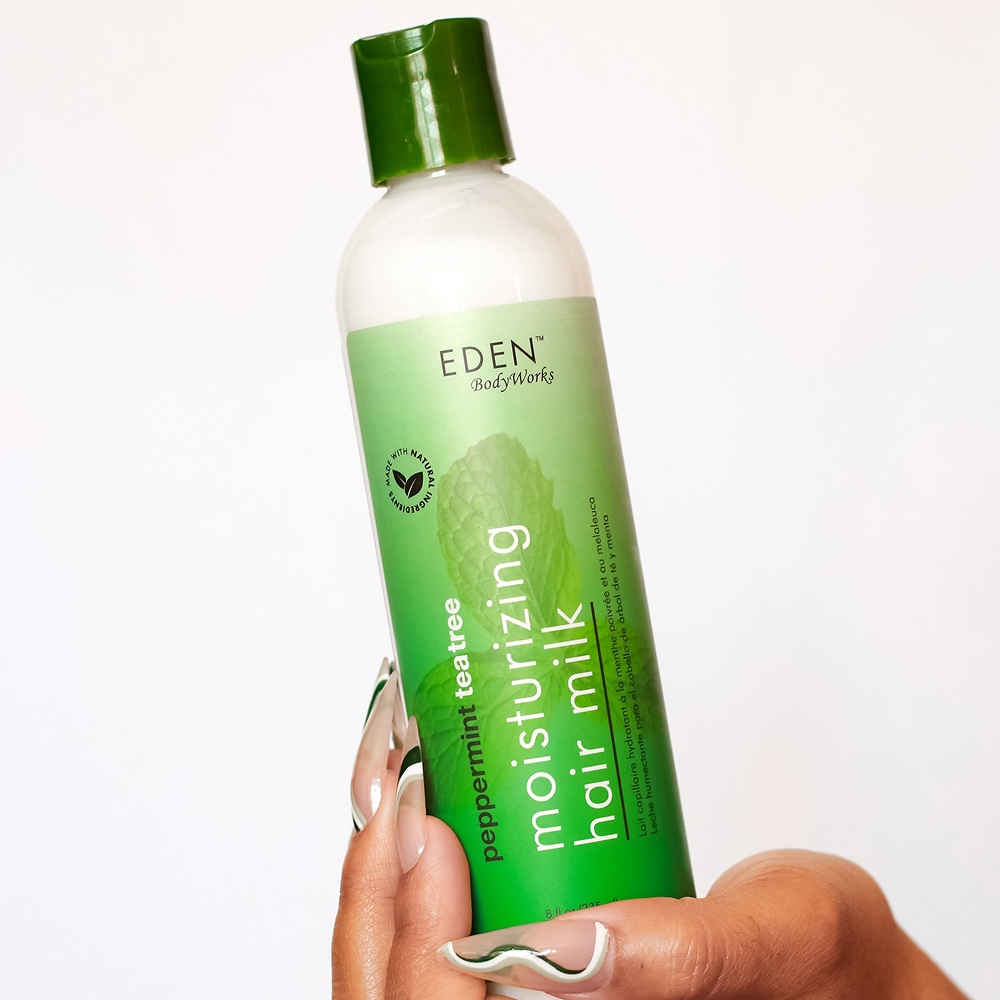 Eden Bodyworks Peppermint Tea Tree Moisturizing Hair Milk 8oz-Hair Perm Lotion-Aladin Beauty