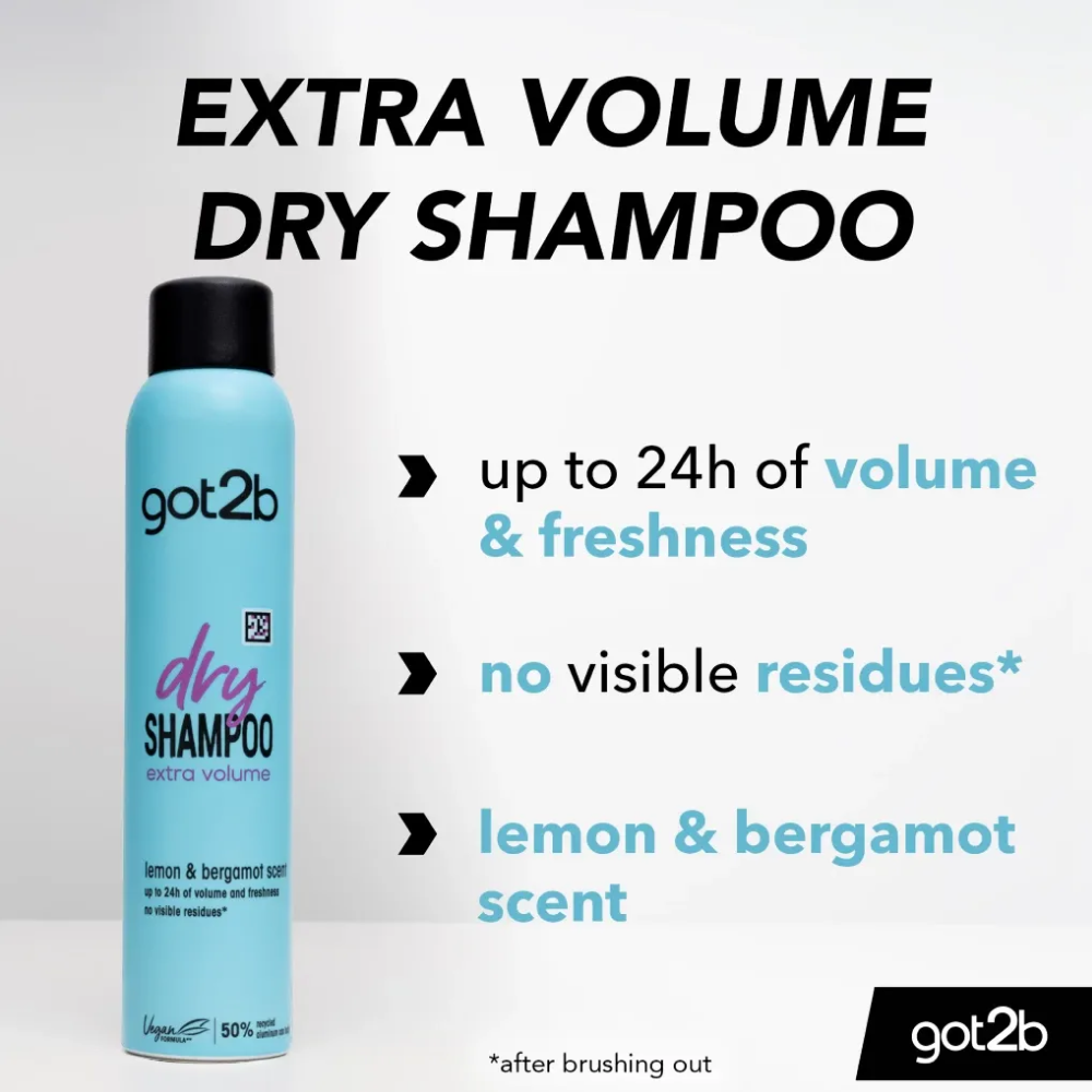Schwarzkopf Got2b Dry Shampoo Extra Volume 200ml-All-Aladin Beauty