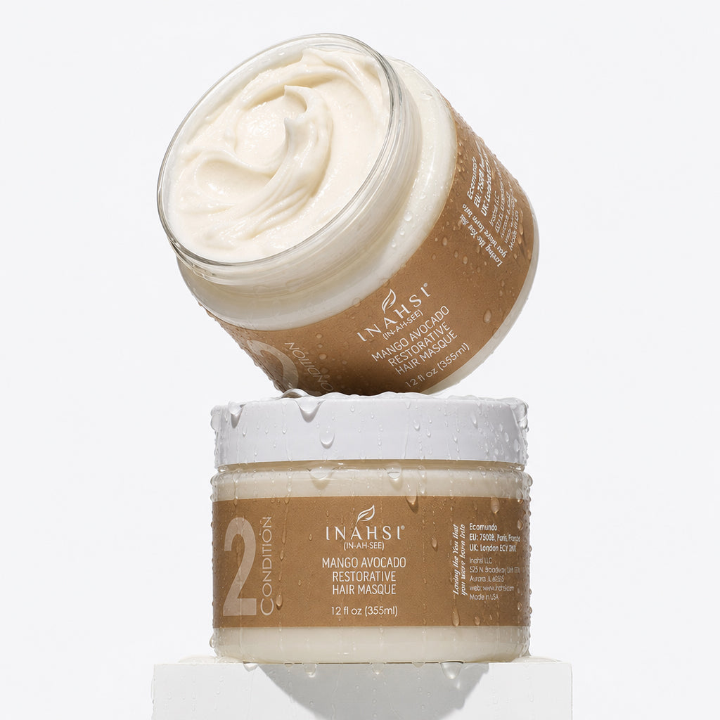 Inahsi Naturals Mango-Avocado aufbauende Haarmaske