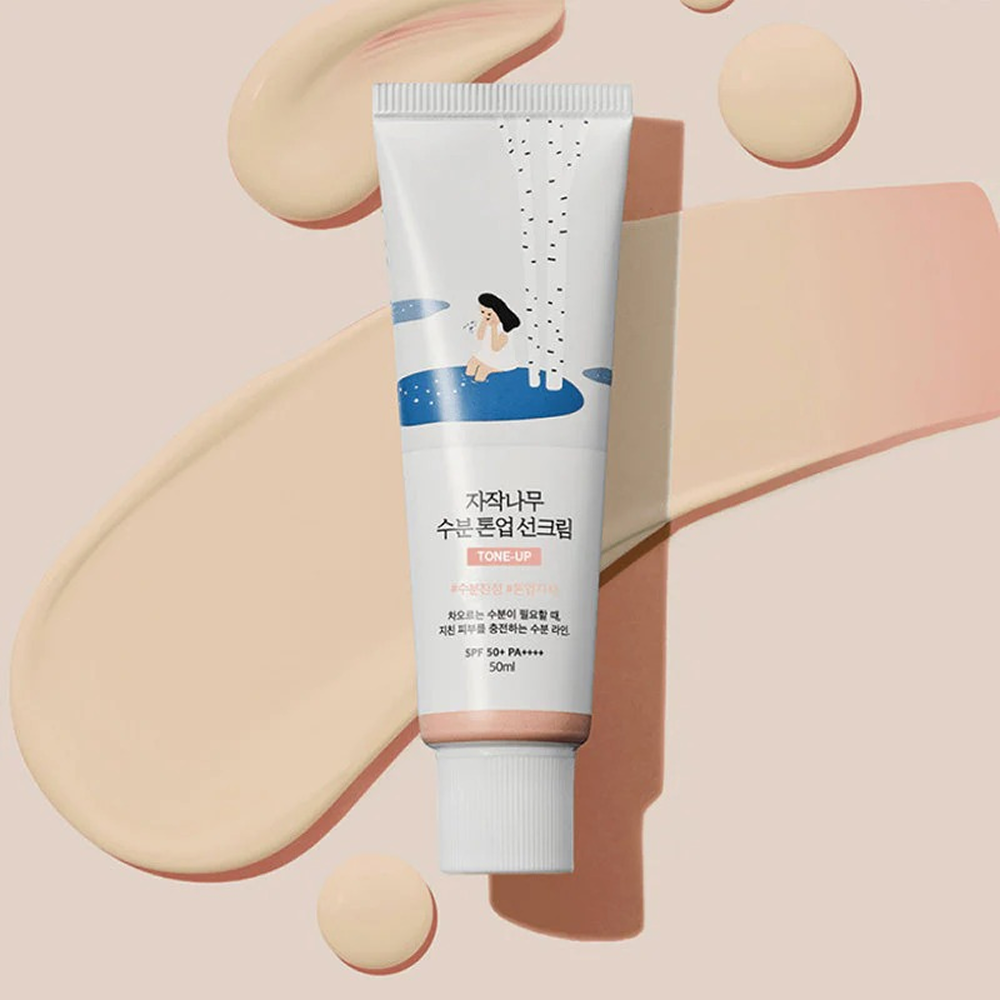 Round Lab Birch Sap Moisturizing Tone-Up Sunscreen 50ml-Sunscreen-Aladin Beauty