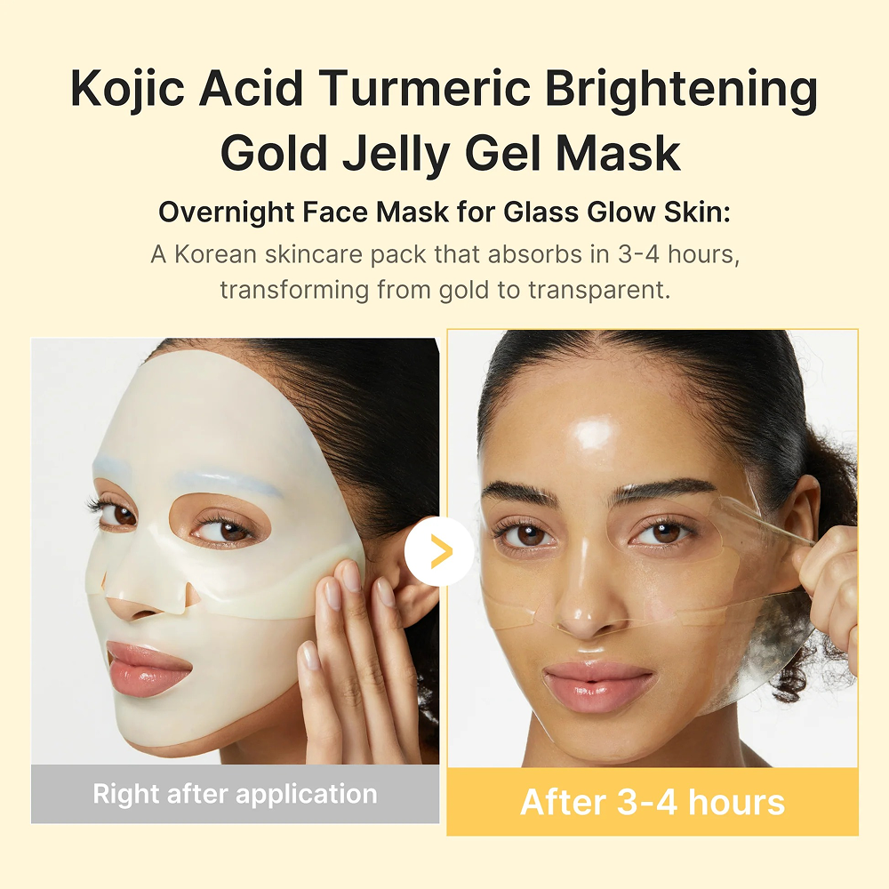 Medicube Kojic Acid Turmeric Brightening Gel Mask 28g 4 Sheets-Face Mask-Aladin Beauty