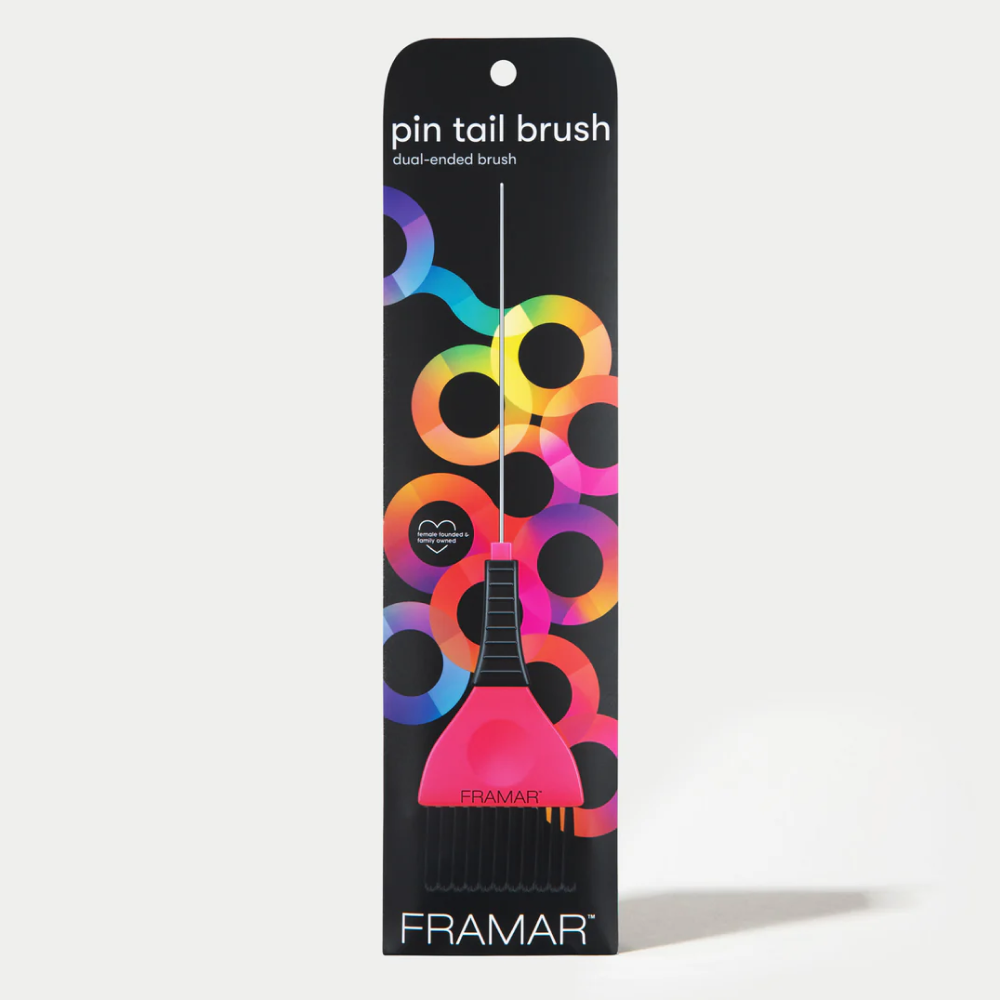 Framar Color Brush mit spitzem Stiel Rosa