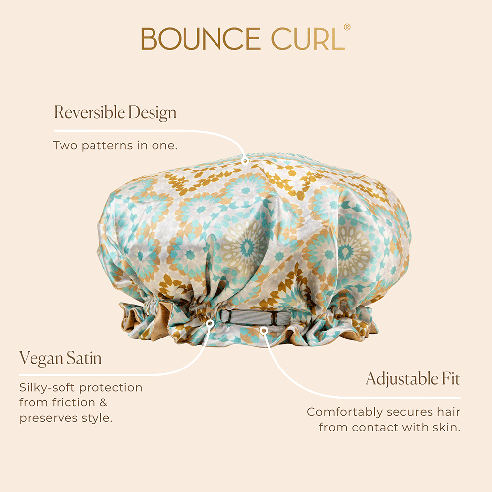 Bounce Curl Reversible Satin Hair Bonnet-Bonnet-Aladin Beauty