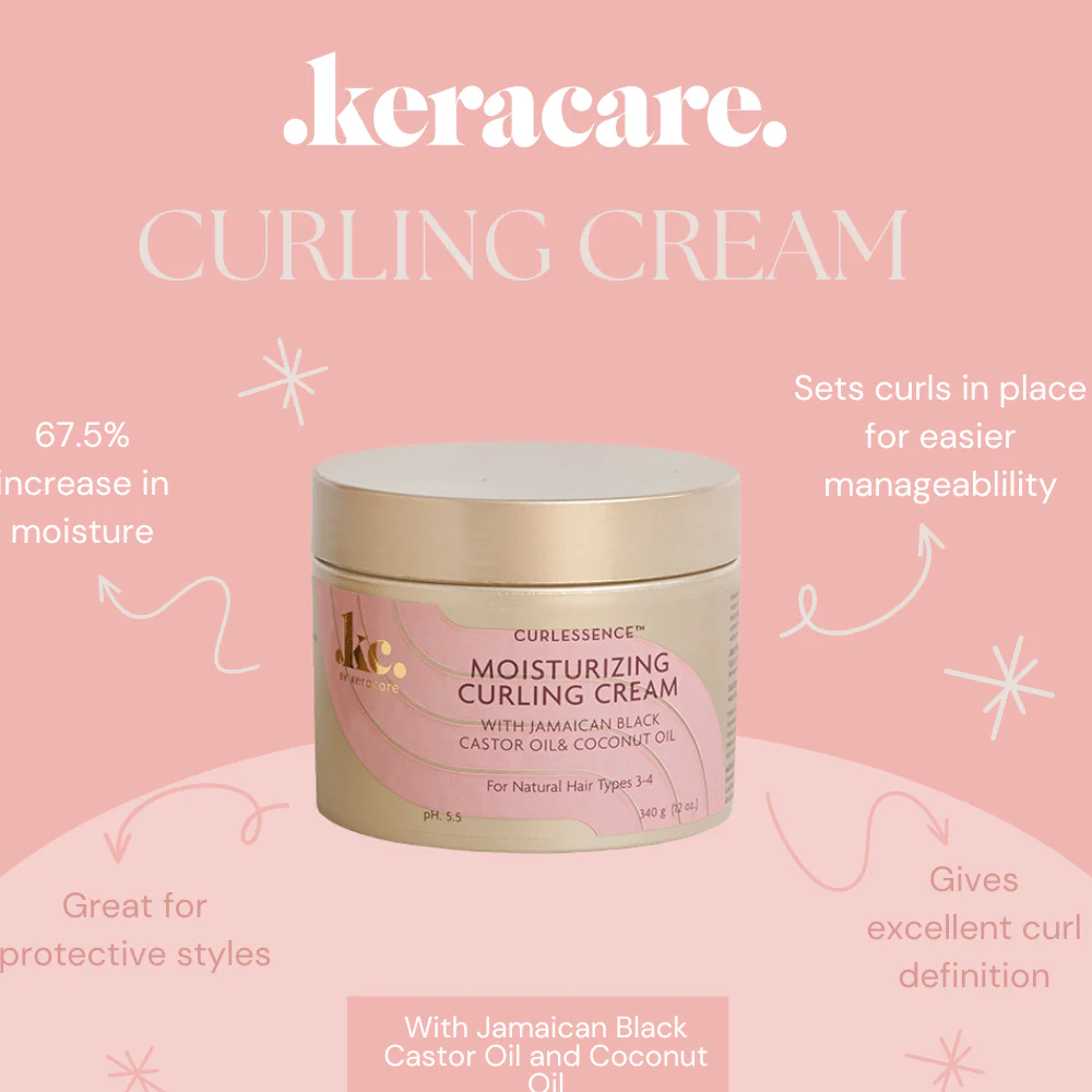 KeraCare Curlessence Moisturizing Curling Cream 340g-Curl Defining Cream-Aladin Beauty