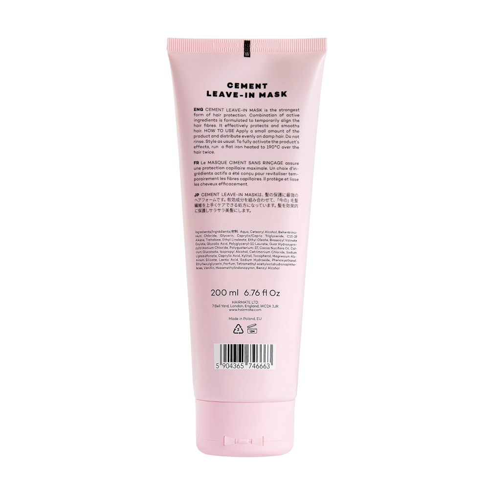 Hairtmate CEMENT Leave-In Intensiv reparierende Thermalmaske 200 ml