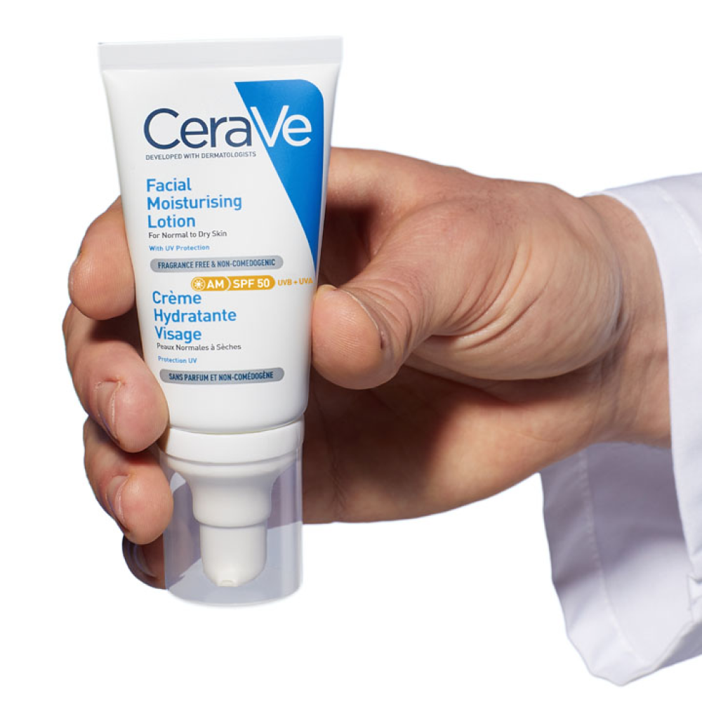 Cerave Gesichtsfeuchtigkeitspflege mit LSF 50 für trockene Haut 52ml