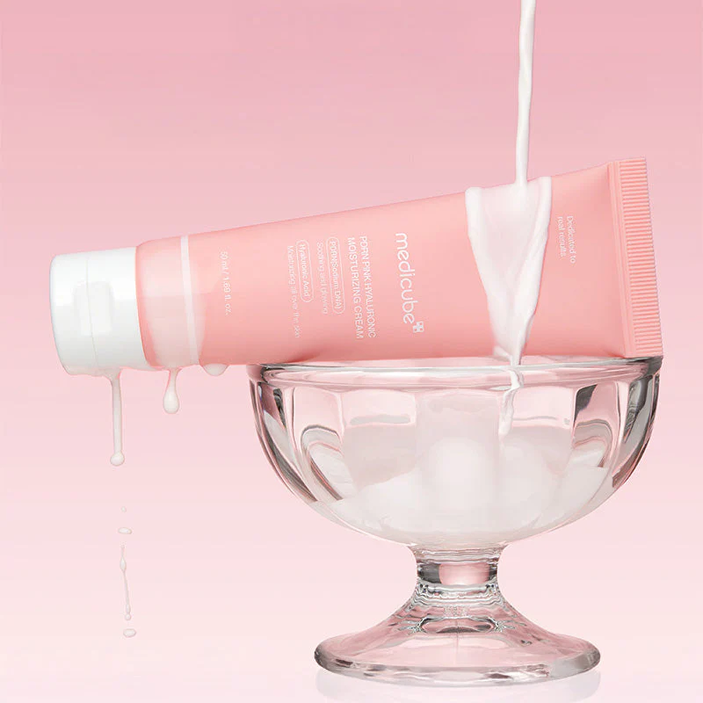 Medicube Pdrn Pink Hyaluronic Moisturizing Cream 50ml-Collagen Glow Moisturizer-Aladin Beauty