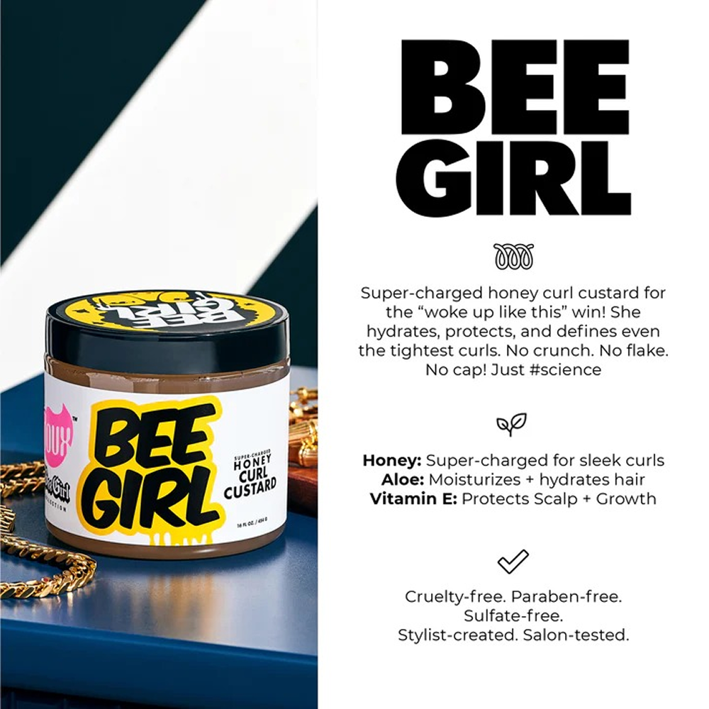 The Doux Bee Girl Honey Curl Custard 454g-Styling Foam-Aladin Beauty