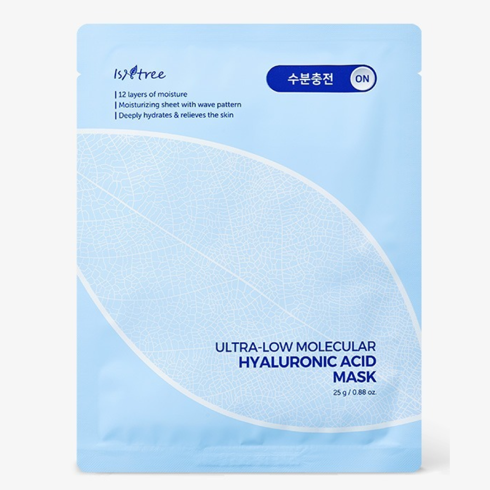 Isntree Ultra-Niedermolekulare Hyaluronsäure Maske 25g | 10er-Pack