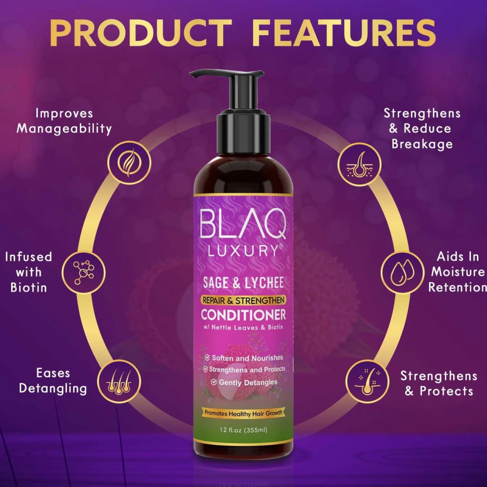 Blaq Sage & Lychee Conditioner-All-Aladin Beauty