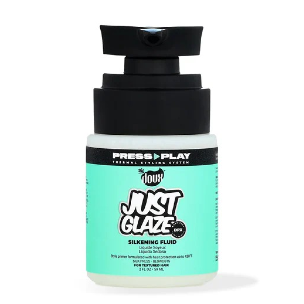 The Doux Press Play Just Glaze Silkening Fluid 2oz-Heat Care-Aladin Beauty