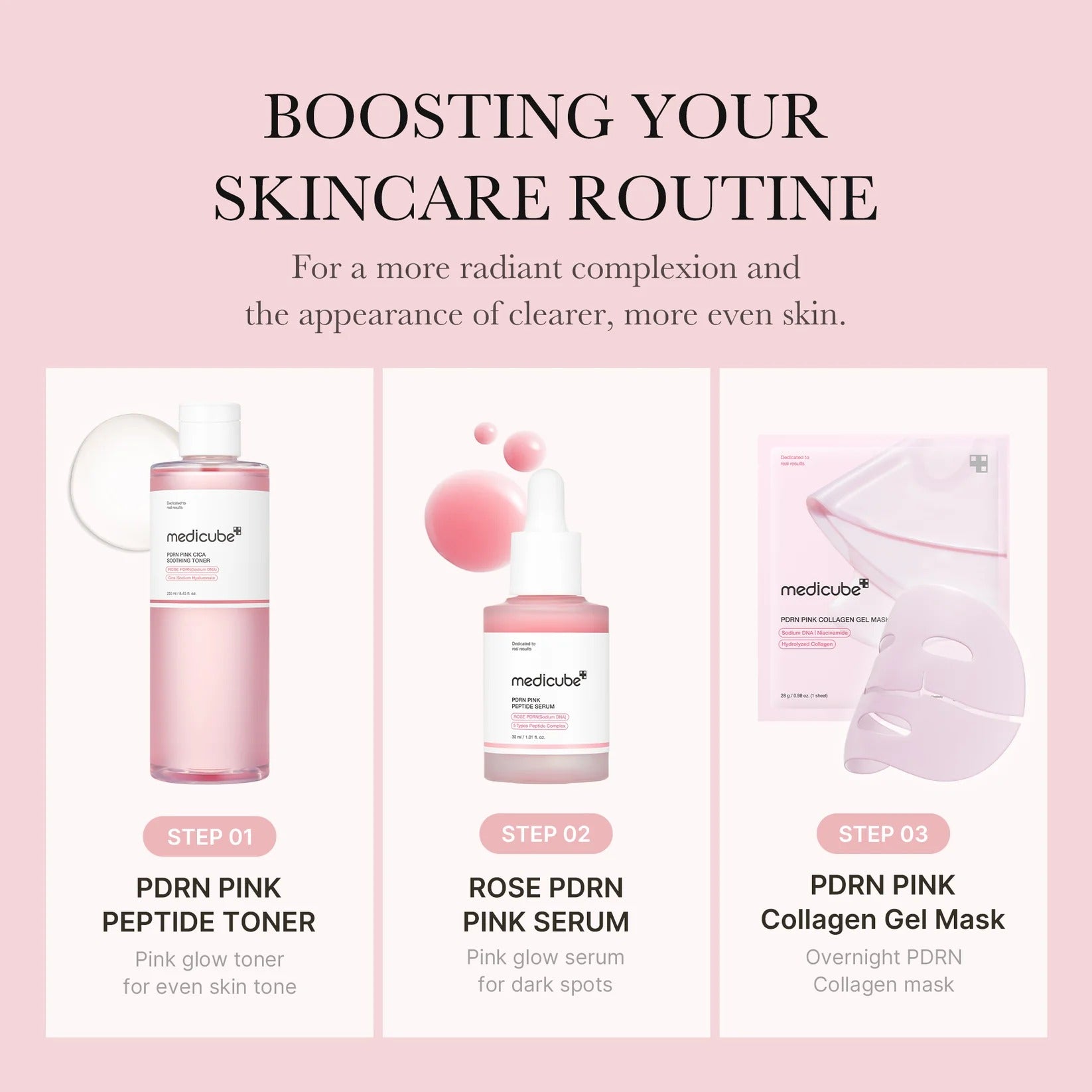 Medicube Pdrn Pink Cica Toner 250ml