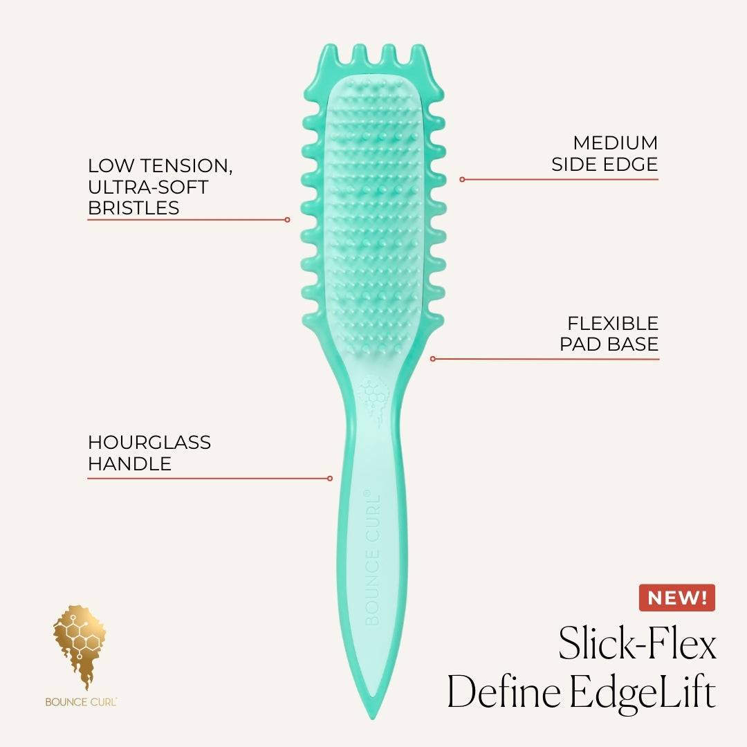 Bounce Curl Slick-Flex Define EdgeLift Brush Teal-Styling Brush-Aladin Beauty