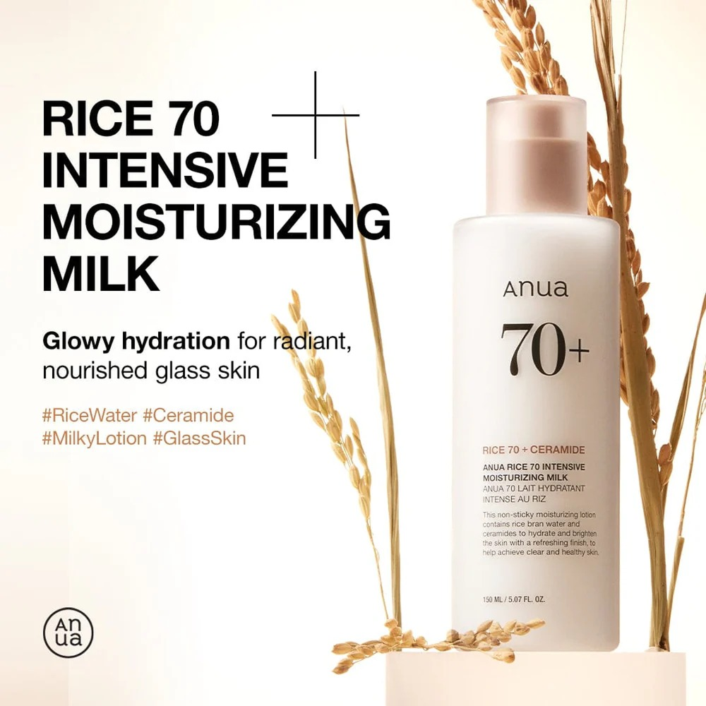 Anua Rice 70 Intensive Feuchtigkeitsmilchlotion 150ml