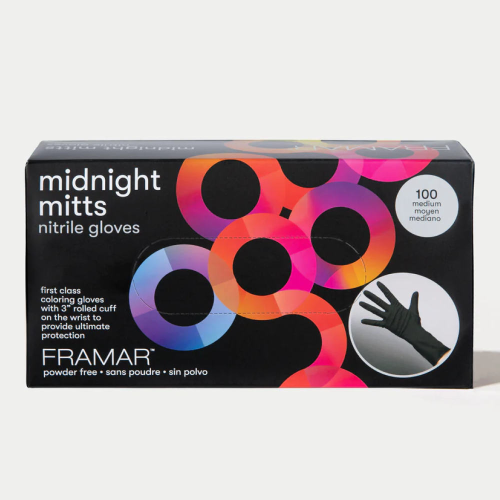 Framar Midnight Mitts Nitrilhandschuhe 100er-Pack