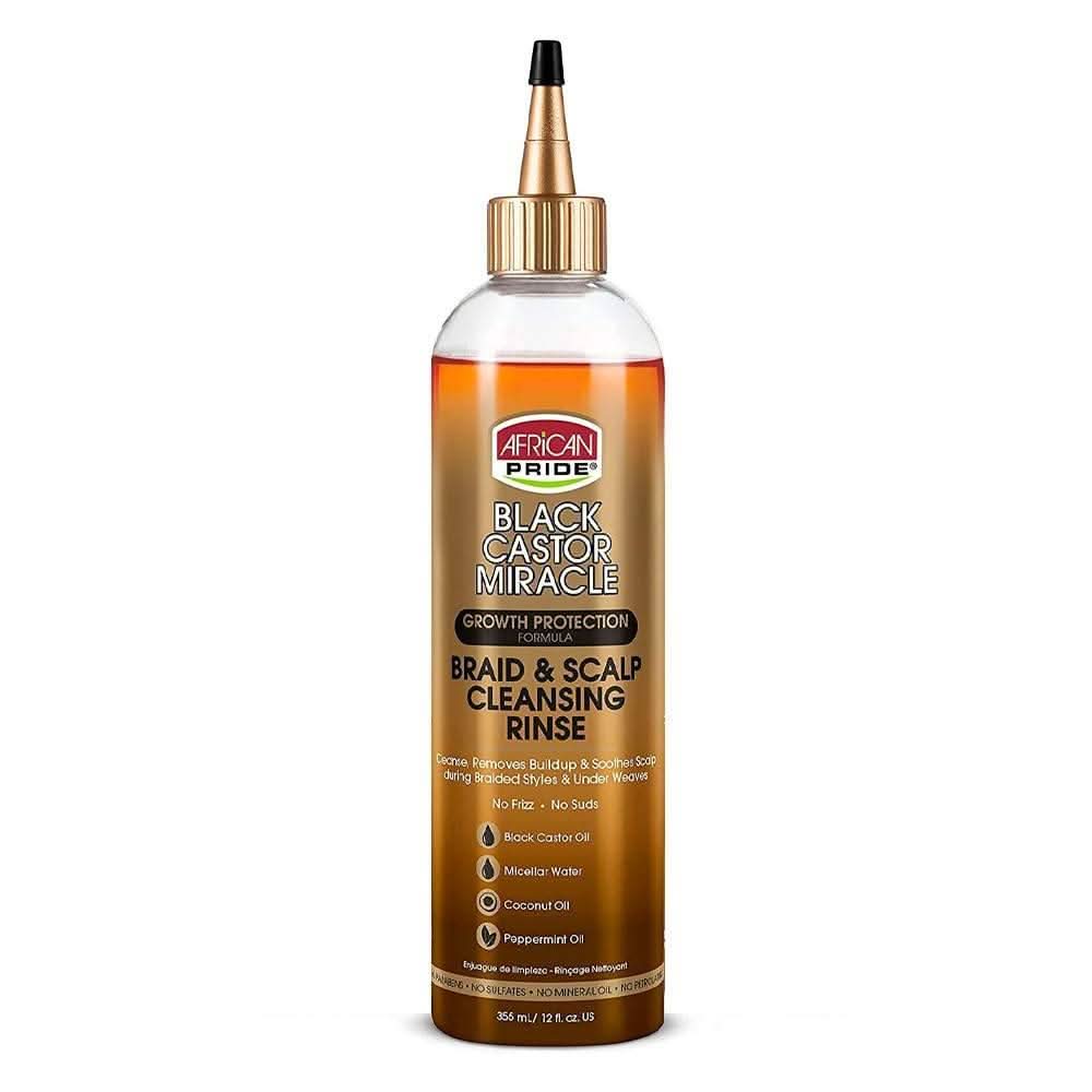African Pride Black Castor Oil Zopf- und Kopfhautreinigung 355ml