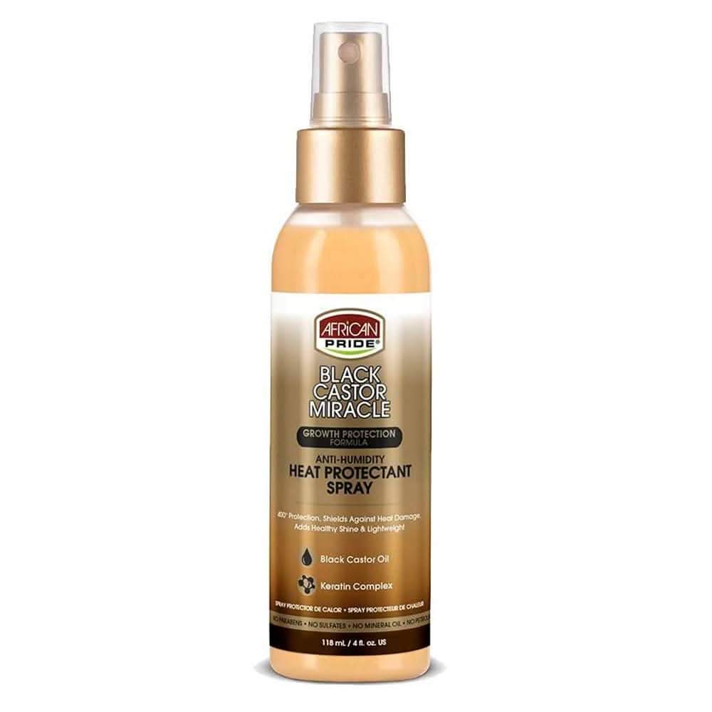 African Pride Black Castor Heat Protectant 118ml
