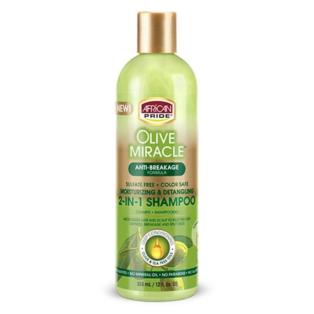 African Pride Olive Miracle 2 in 1 Shampoo 355 ml