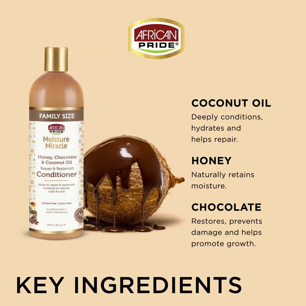 African Pride Moisture Miracle Conditioner 473ml-Moisturizing Conditioner-Aladin Beauty