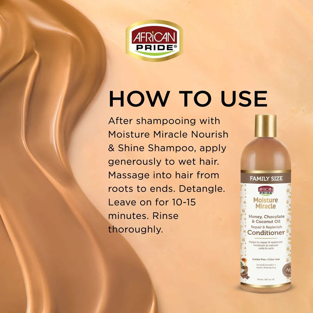 African Pride Moisture Miracle Conditioner 473ml-Moisturizing Conditioner-Aladin Beauty