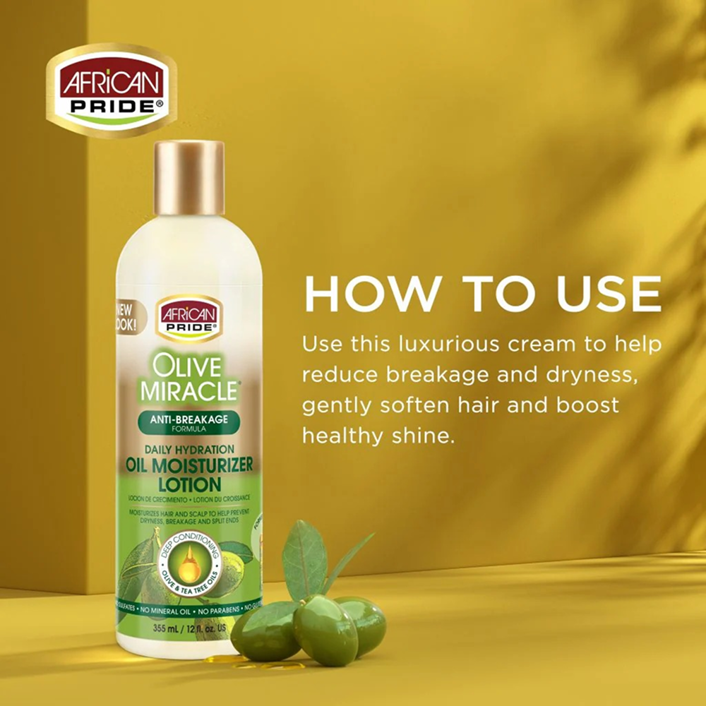 African Pride Olive Miracle 2 in 1 Shampoo 355ml-Conditioning Shampoo-Aladin Beauty