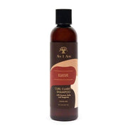 As I Am Classic Curl Clarity Shampoo 237ml in a brown bottle with a black cap and label.