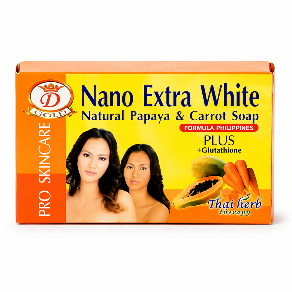 Asantee Nano Extra White Papaya & Karotten Seife 160g