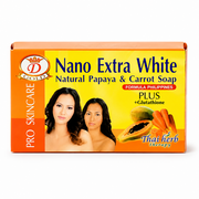Asantee Nano Extra White Papaya & Karotten Seife 160g