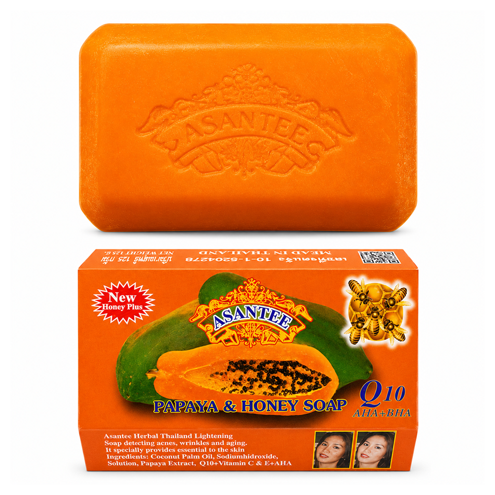Asantee Papaya & Honig Seife 125g