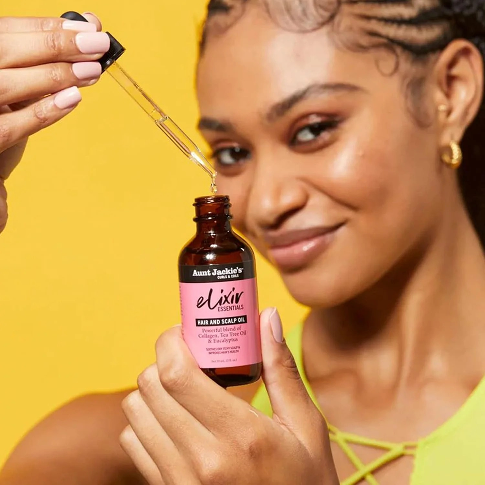 Aunt Jackie's Elixir Essentials Collagen And Tea Tree Hair Scalp Oil 59ml