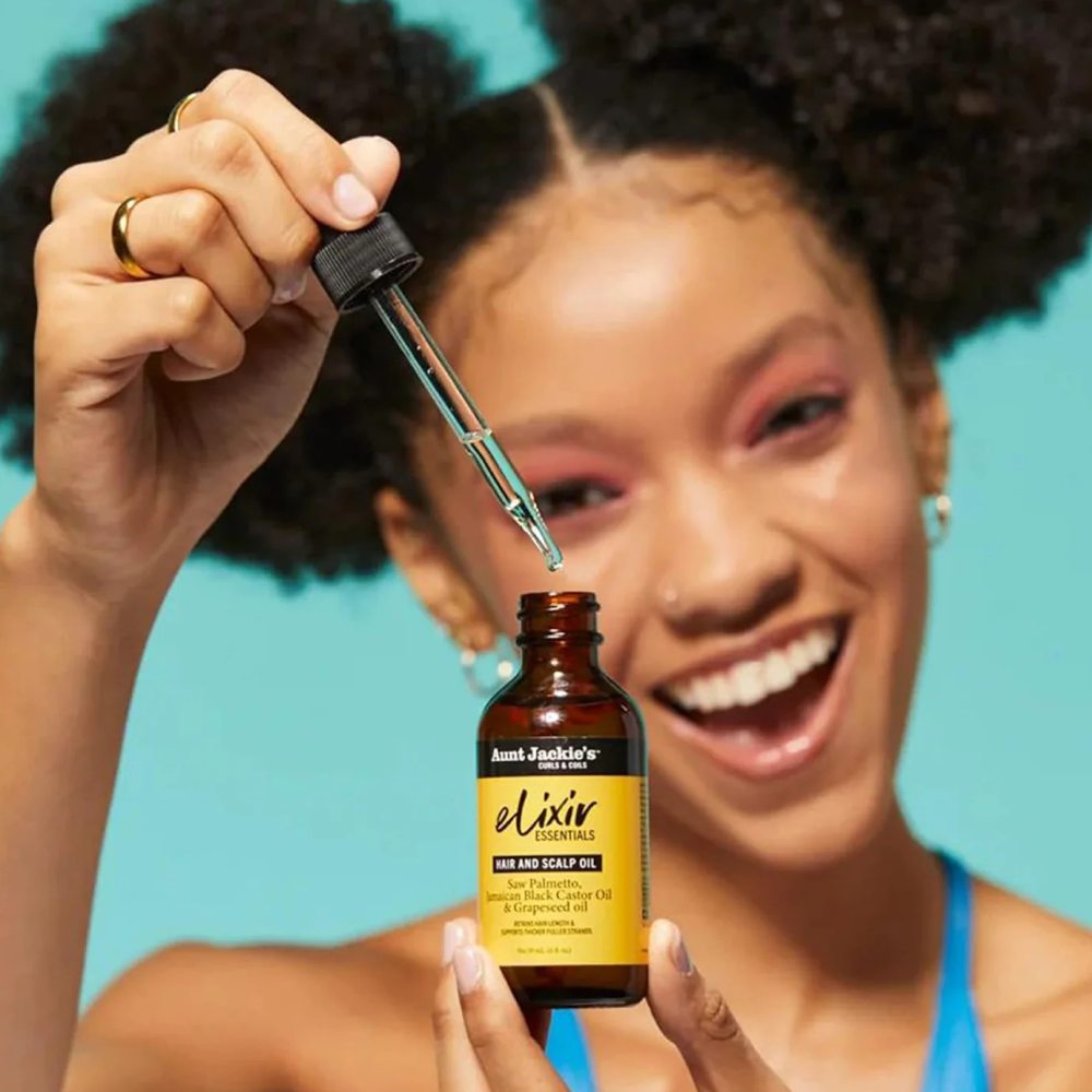 Aunt Jackie's Elixir Essentials Hair and Scalp Oil Saw Palmetto 59ml