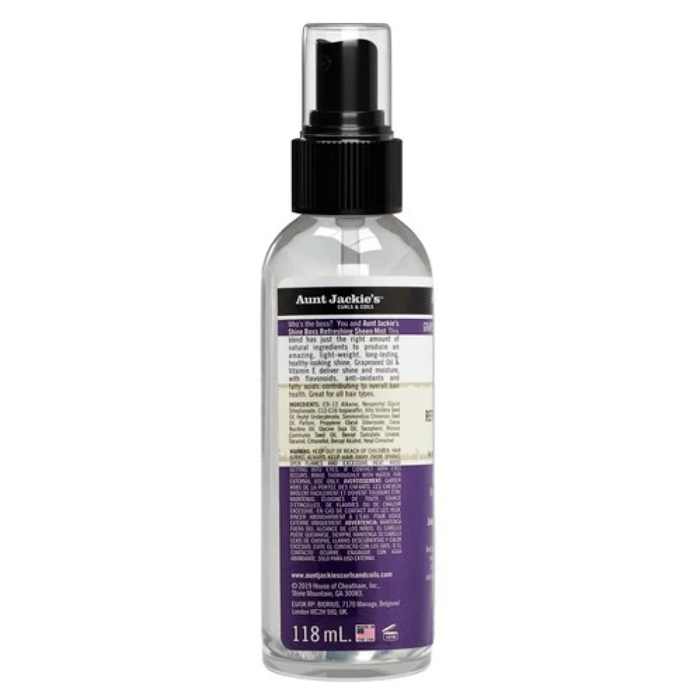 Aunt Jackie's Grapeseed Shine Boss Erfrischendes Glanz-Haarspray 118ml