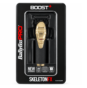 BaByliss PRO SkeletonFX Gold kabelloser Bartschneider für Herren – mit schwarzem Griff